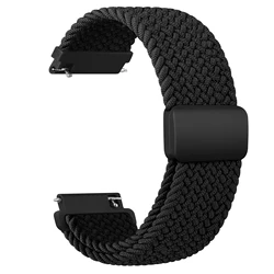 20mm Braided Magnetic Smartwatch Band Strap for 20mm (Black)