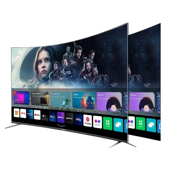 Factory Price 65 Inch LED TV Curved Screen Smart TV Android 4K Ultra Thin Televisions