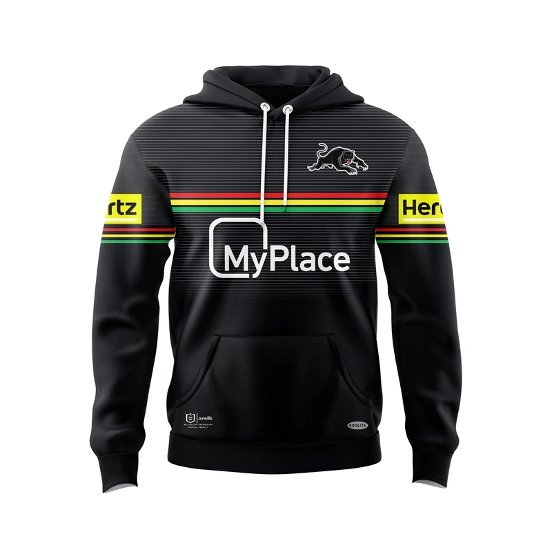 Rugby Jersey Hoodie Men Penrith Panthers