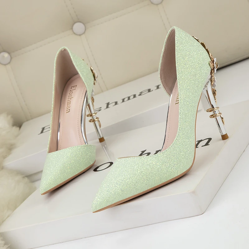 Escarpins Rupert Sanderson Talons Hauts – Vert Et Blanc – Taille EU 37,5 – Occasion Parfait état