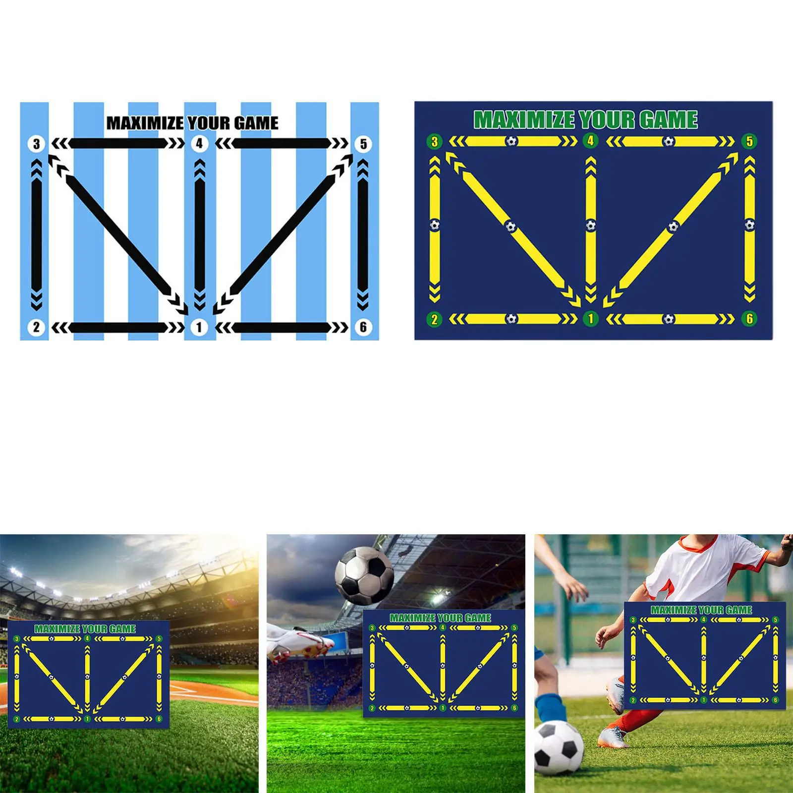 

Football Footstep Training Mat Anti Skid Carpet Dribble Sports Auxiliary Props Football Training Non Slip Mat Football Door Mat