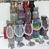 500/750/1000ml Diamond Thermos Bottle With 2pcs Chain Portable Rhinestone Water Bottle Double Wall Stainless Steel Thermal Flask 5