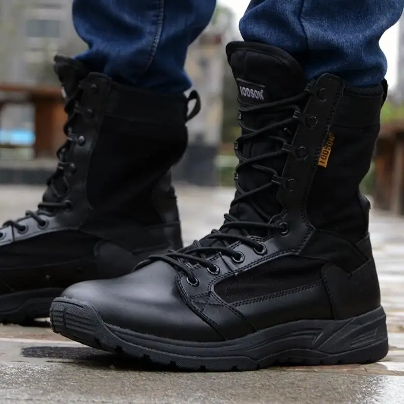 Classic brand hiking boots men's non-slip hiking shoes men's breathable shoes back outdoor