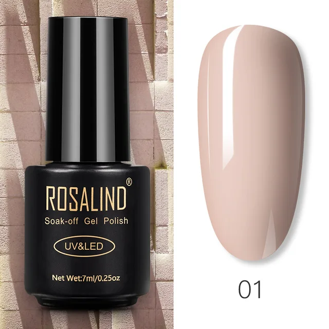 ROSALIND Nail Gel Polish Glitter Series Gel Varnishes All For Manicure Soak Off UV Lamp Nails Art Semi Permanent Gel Polish RA01