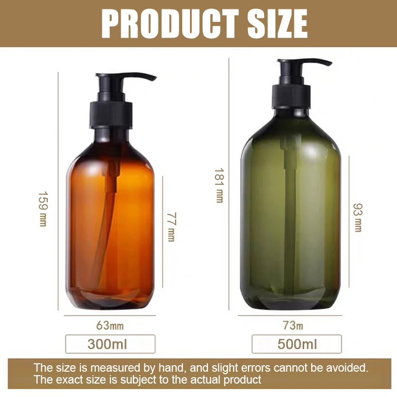 Soap Dispenser Bottles 1/2PCS 300/500ml for Kitchen/Bathroom soap dispenser shampoo dispenser refillable plastic bottles refillable bottle foaming soap dispenser soap dispenser bottle