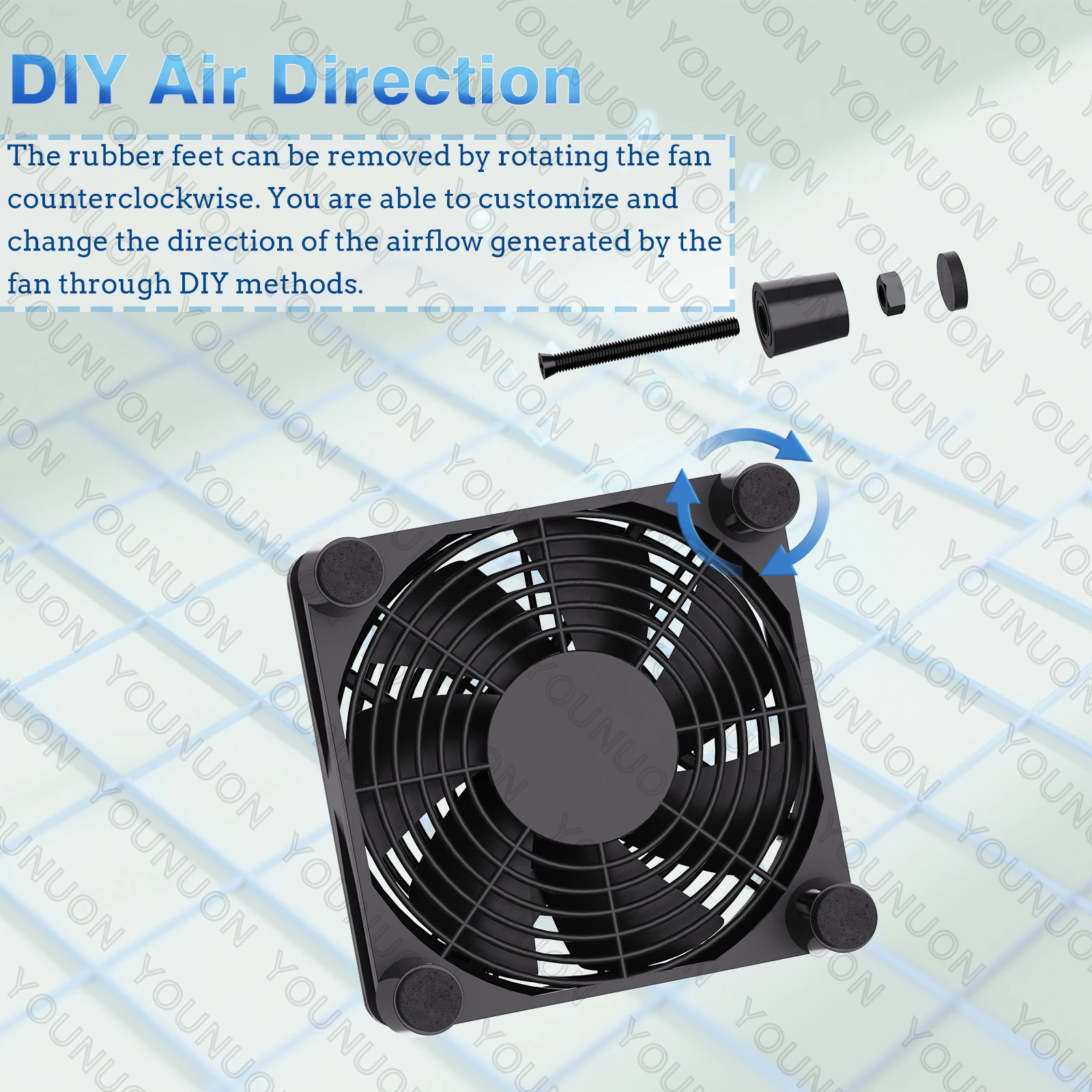 Cooling Fan Fan Guard 5V USB Router Fan TV Box Cooler 80mm 92mm 120mm 240mm PC DIY Cooler W/Screws Protective net Silent Desktop Fan