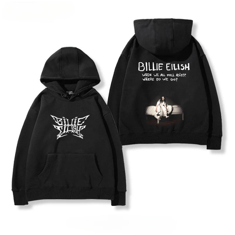Neuer Billie Eilish Kapuzenpullover für Damen und Herren, ein vielseitiges amerikanisches Fleece-Outfit für Herbst und Winter.