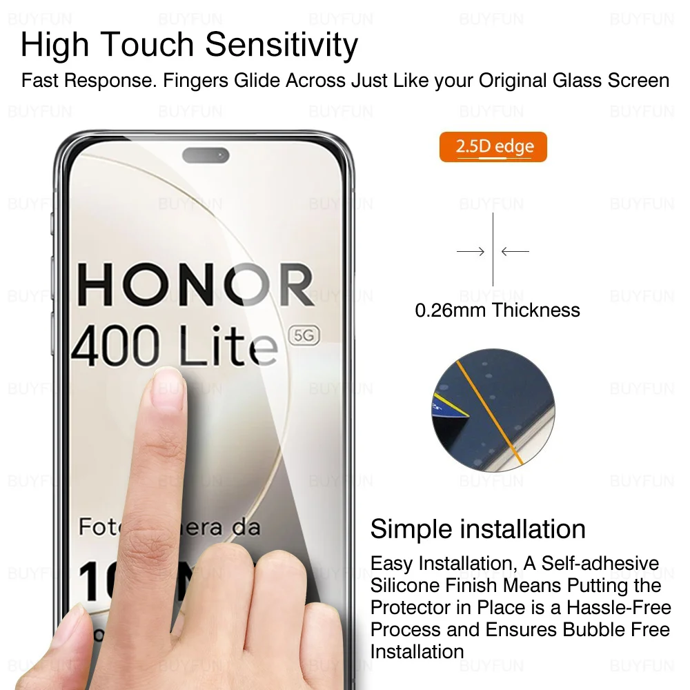 Premium Tempered Glass Screen Protector for Honor - HD Crystal Clear Film