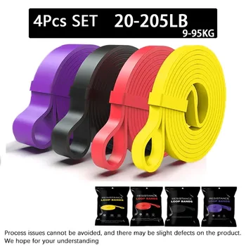 Banda Elastica di Resistenza da 20 a 230 libbre per Allenamento di Agilità, Attrezzatura da Palestra, Accessori per Yoga e Pilates, Elastico in Gomma per Home Gym