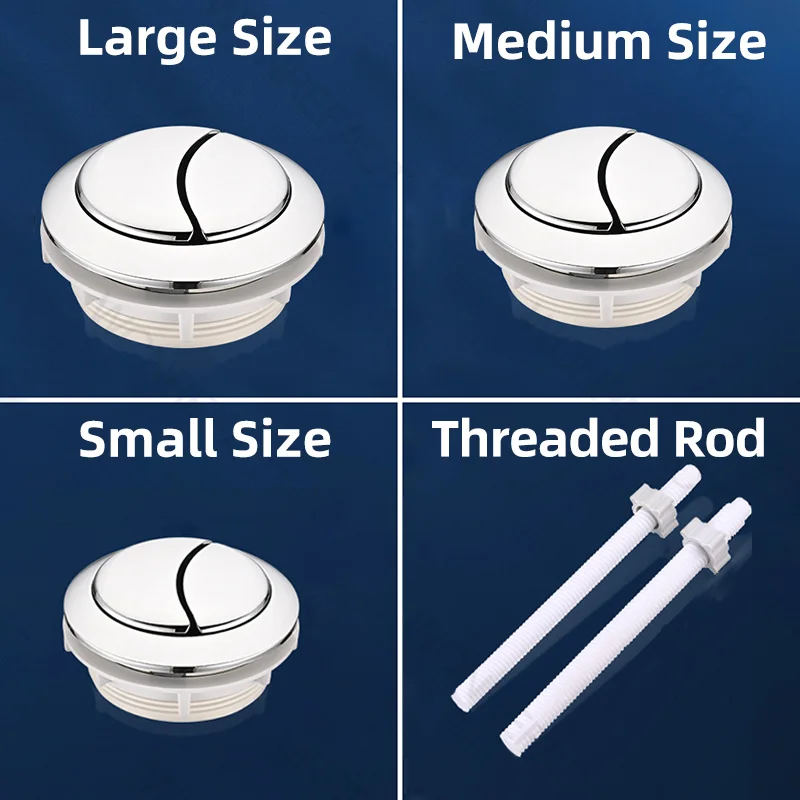 Bathroom Toilet Tank Push Tank Round Button Two-button Pushbutton Side Buttons Square Button Toilet Flush Lever