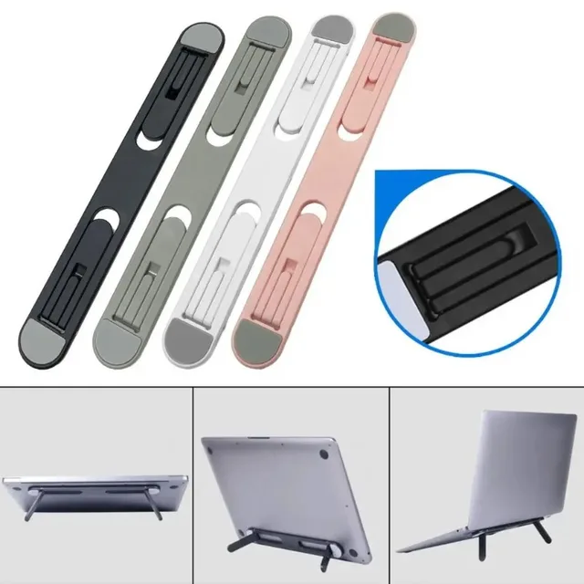 Support réglable pour ordinateur portable, support de tablette, solide, antidérapant, pliable, conception universelle, tapis de refroidissement pour ordinateur portable 1