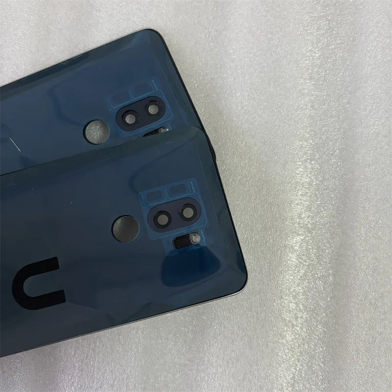 Glass Battery Cover 3D Glass Battery Cover For LG G7 ThinQ G7+ G710 G710EM Rear Housing Back Case With Adhesive with Camera Lens