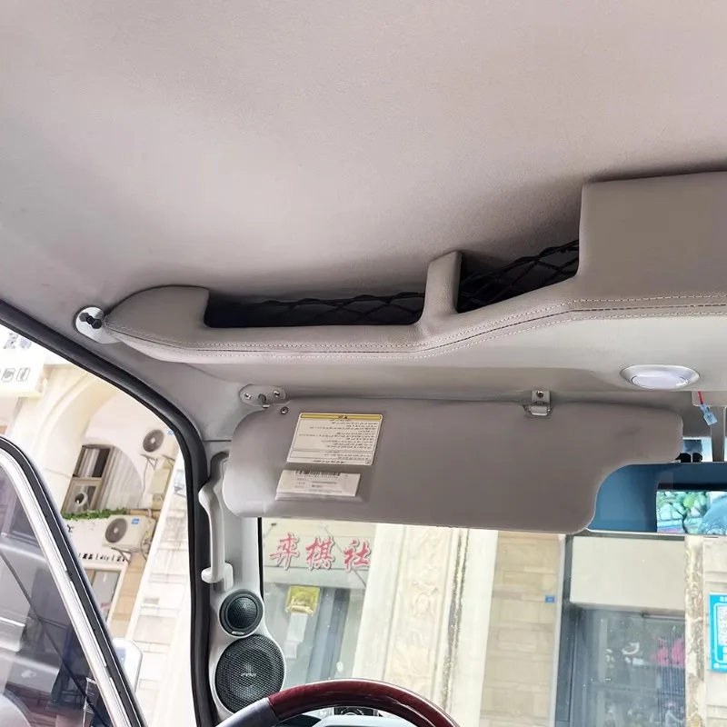 토요타 랜드크루저 76 79 LC76 LC79 싱글캡 듀얼캡 악세사리용 풀 스토리지 가죽 루프 콘솔 (조명 포함)