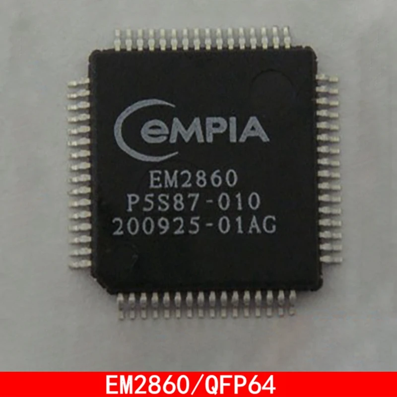 EM2860 QFP64 em2860 Audio decoder chip in stock 100% new and original In Stock 1pcs pic32mx675f512h 80i pt pic32mx675f512l pic32mx675f512l 80i qfp64 new original stock