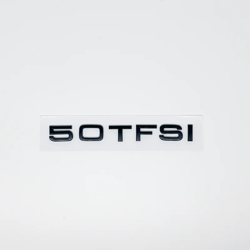 3D 로고 2.0T 3.0T 2.4 3.2 3.6 4.2 30TFSI 35TFSI 40TFSI 45TFSI 50TFSI 55TFSI TFSI TDI 엠블럼 배지 (A1 A2 A3 A4 A5 A6 A7 A8 용