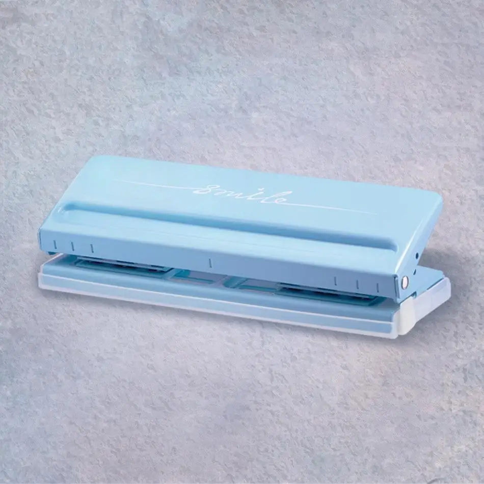 1 Pcs Adjustable 6 Hole Punch For Notebook Loose Leaf Paper 6 Hole Adjustable For A4/ B5 / A5 / A6 / A7 6 Sheet Capacity 2025