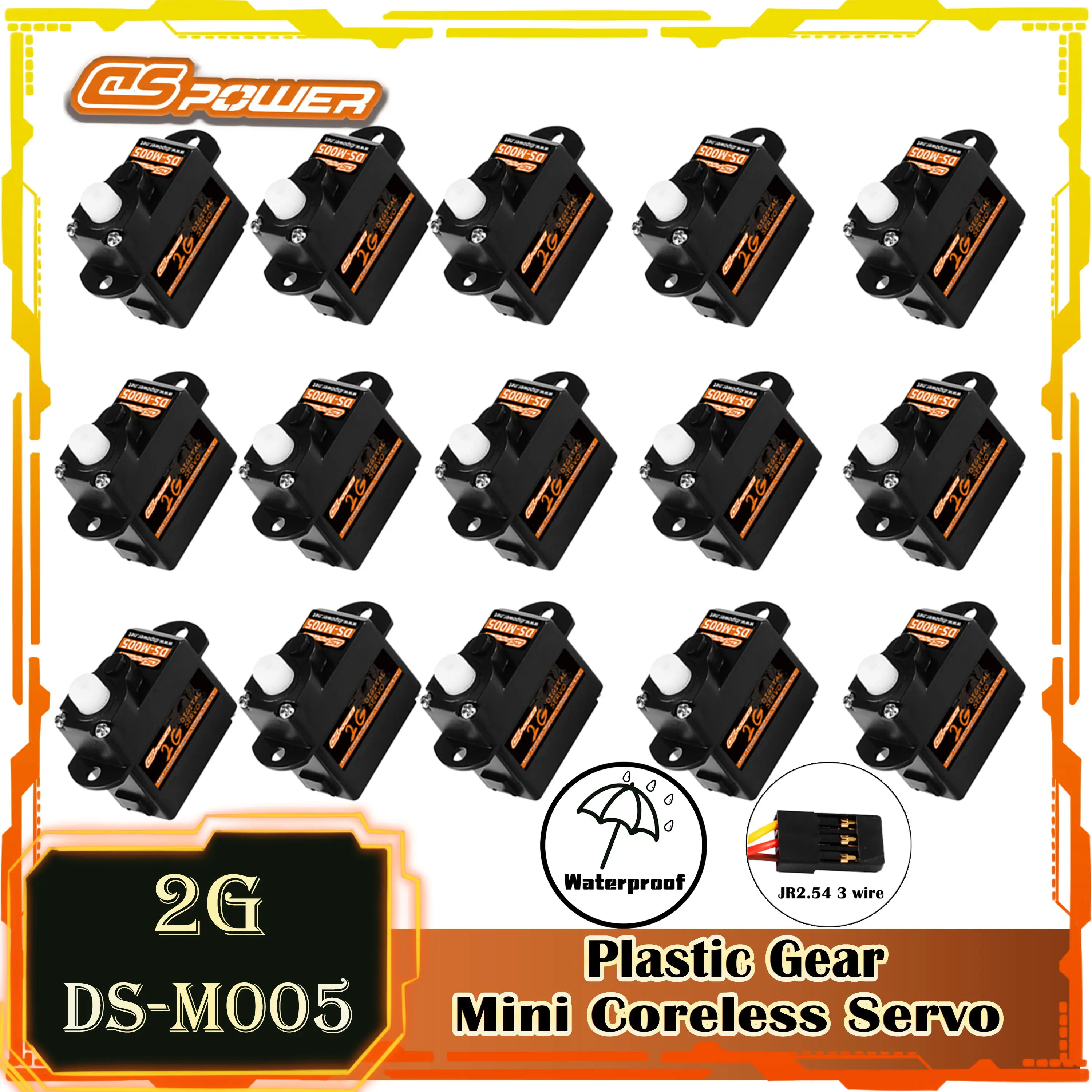 

DSpower 1/5/10/20pcs 2g Micro Digital Servo Plastic Gear Mini Core Motor for F949S Rc Car Model Flight Boat Airplanes Robot Part