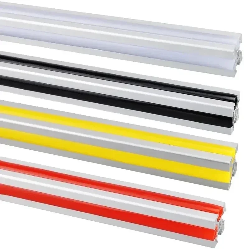 Aluminum Profile Cover Hard Slot Flat Seal Panel Holder 10PCS 1000mm Length For 20/30/40/45 Series EU Aluminum Profile 6mm/8mm/10mm
