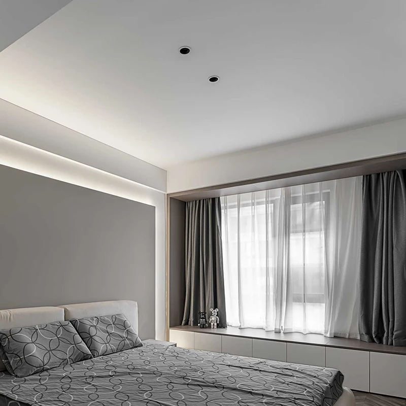 BRGT Led Spotlights Tuya Zigbee Dimmable Smart Downlight Recessed Triac Dimming Spot Light 7W Background Wall Washing Lighting