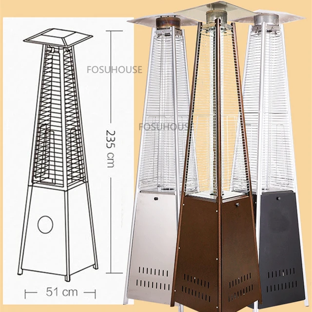 Modern Rozsdamentes Acél Fűtők Kerti Ellátáshoz Kültéri Nagy Fűtés Könnyű Luxus Kereskedelmi Éttermi Torony Típusú Fűtőberendezések - Image 6