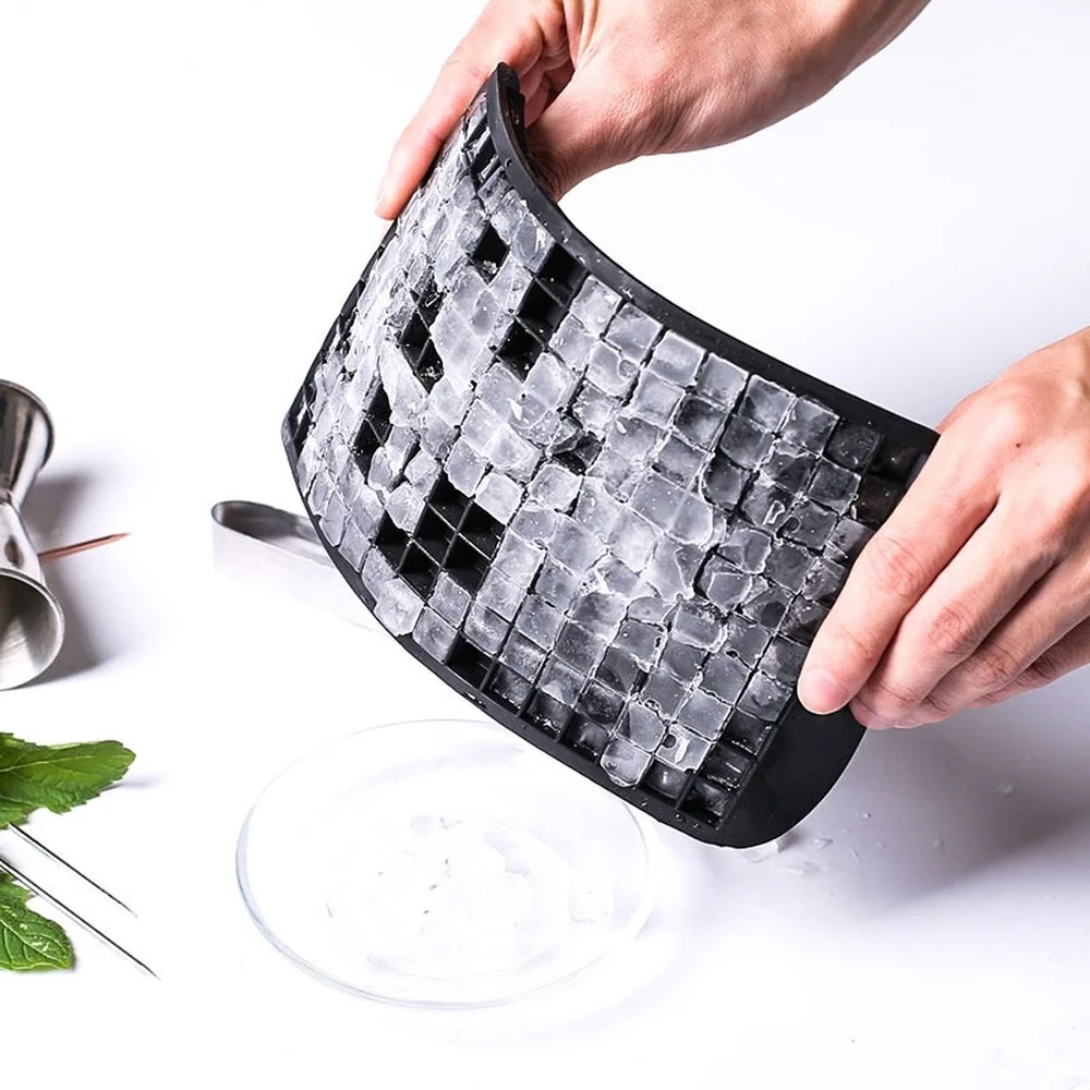 Ice Mold Food Grade 23x12x1.3cm 160 Cavity Silicone Bar Ice Cube Tray Mini Ice Cubes Small Square Mold Maker Kitchen Accessories