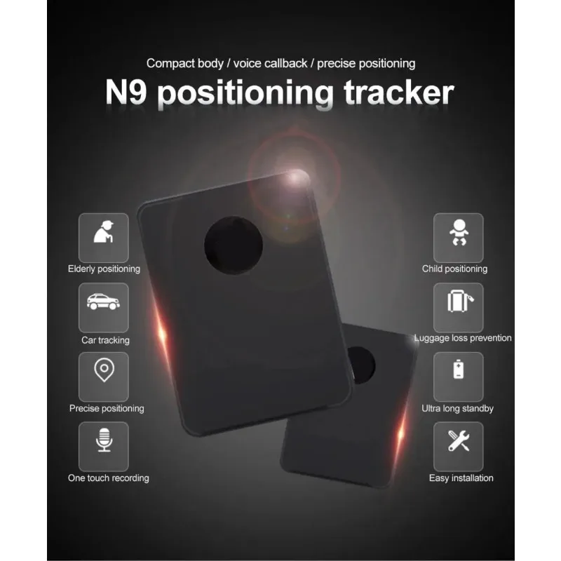 N9 MINI GPS Tracker GSM 2G Security-protection Smart Tag GPS Tracking Device Vehicle Tracker Loss Preventer Locator