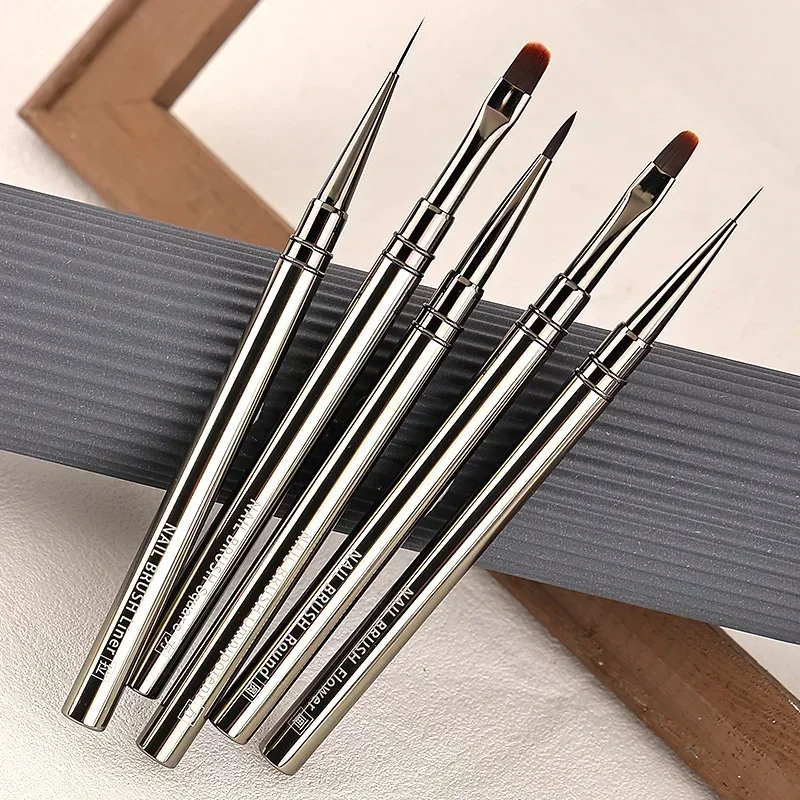 Nail Art Liner Brush Gel Nail Polish Painting Brush Acrylic UV Gel Extension Drawing Carving Pen Nail Art Brushes Manicure Tools 3