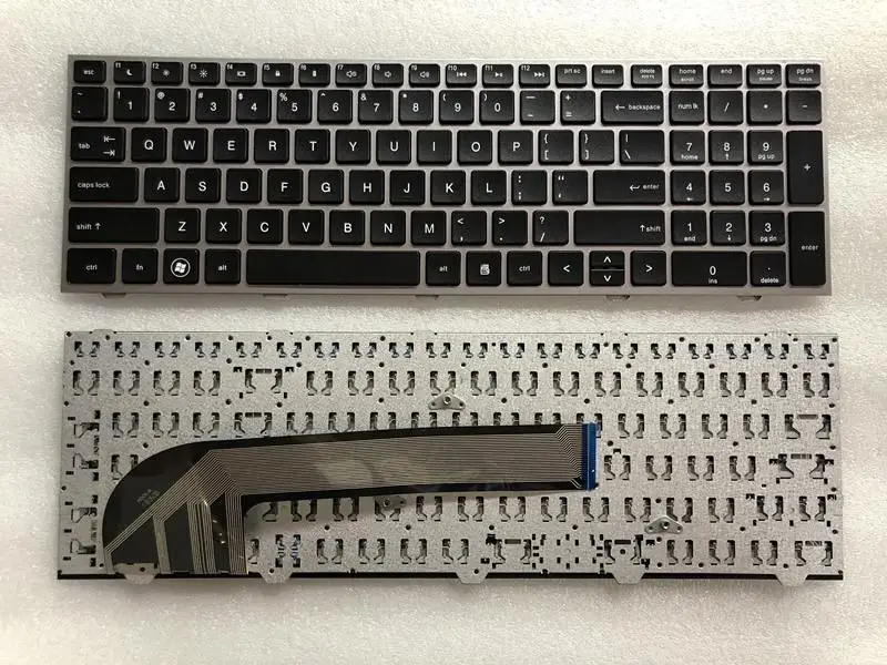 

NEW Keyboard For HP Probook 4540 4540s 4740 4740s 4545 4545s Black SP/LA/US/RU Layout black/silver frame