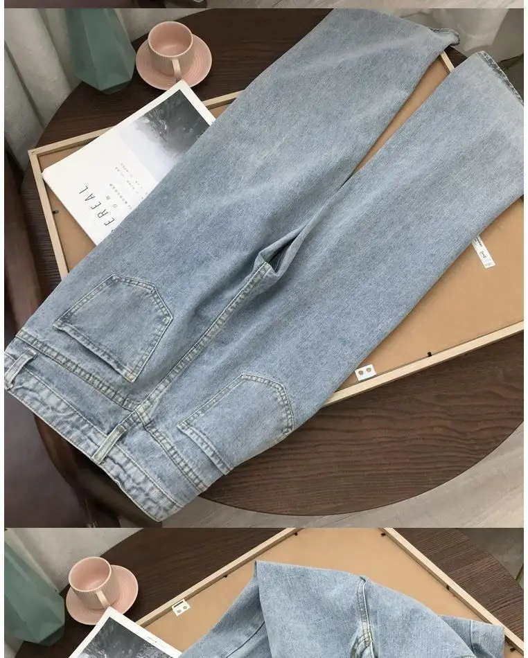 streetwear high waist women's fashion jeans women girls women wide leg pants trousers female jean denim baggy mom jeans