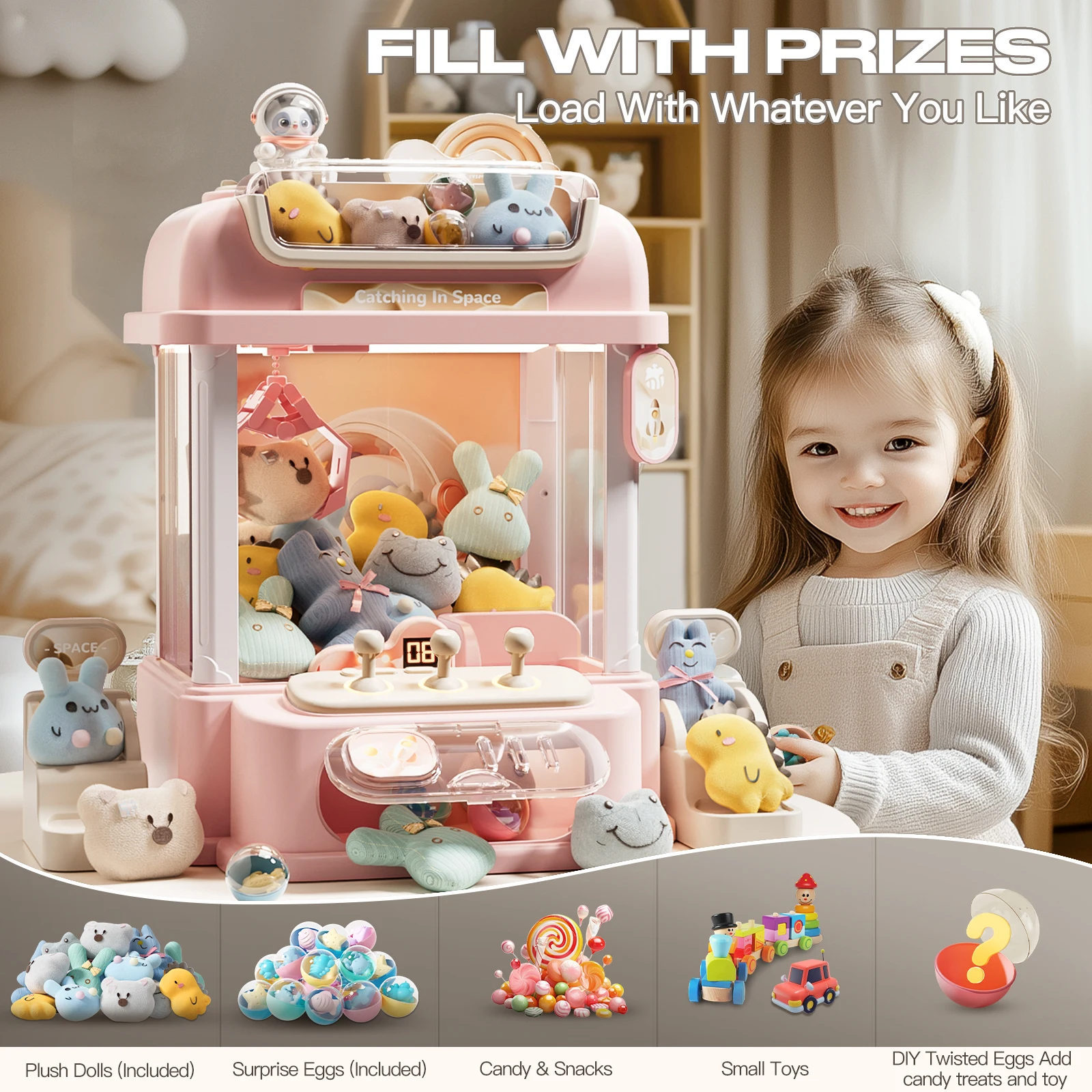 Remote control claw machine clip doll game machine doll toy