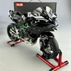 Large 1:6 Kawasaki H2R Spray Alloy Diecast Motorcycle Toy Bootable Dynamic Metal Model Sound Light Birthday Gift Hobby Collect O 3