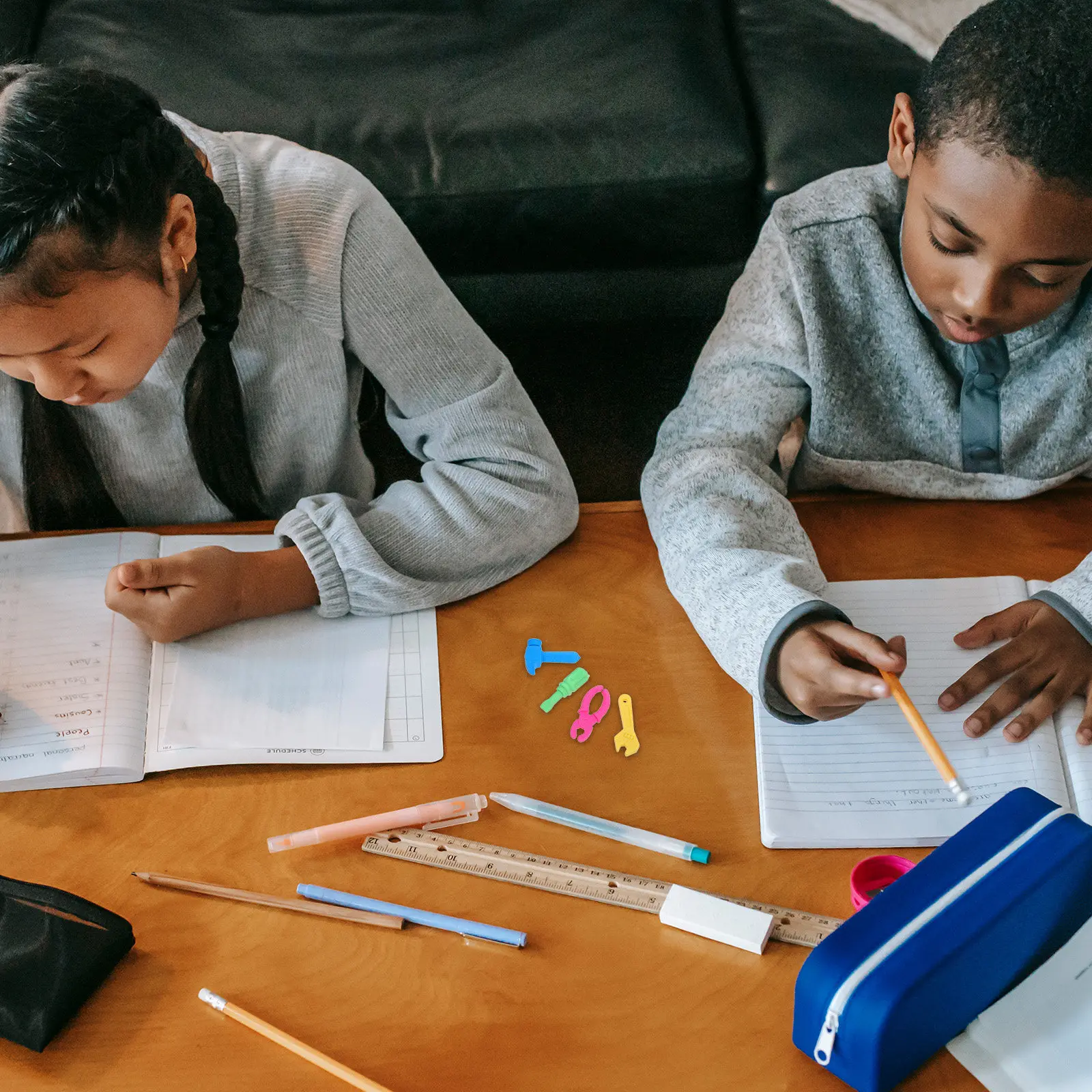 20Pcs 크리 에이 티브 렌치 스크루 드라이버 펜치 지우개 어린이 지우개 대량 교실 필수품 교사 용품 드로잉 학교 용품