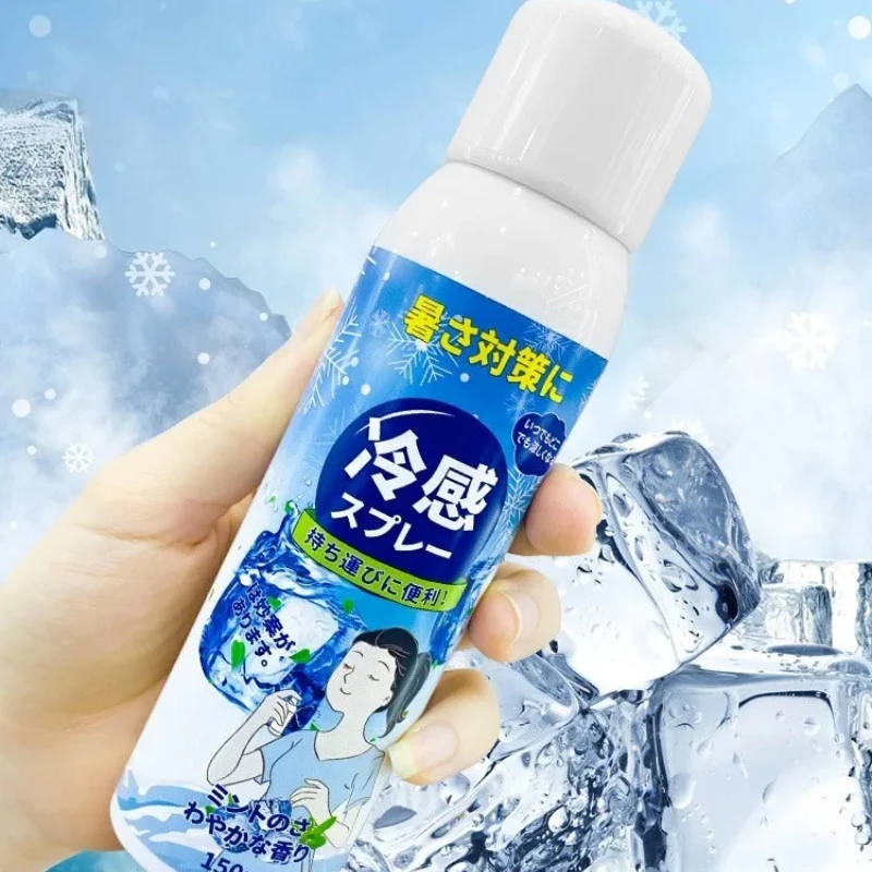 Students Summer Cooling Spray Portable Ice Feeling Clothing Training Relief Summer Car Seats Quickly Cooling Spray