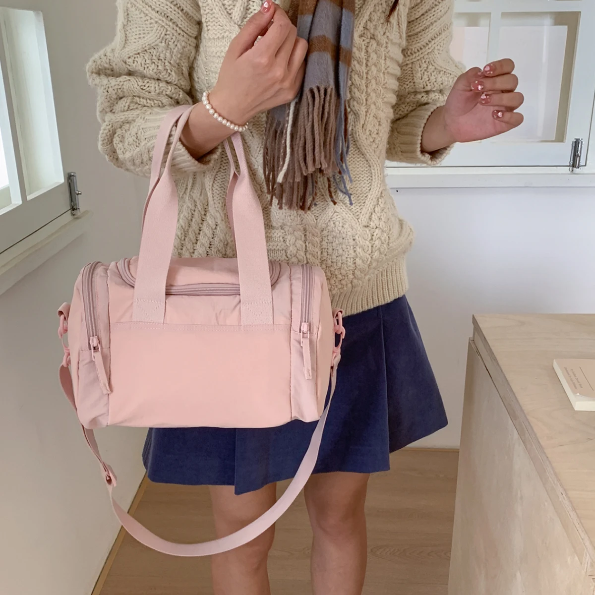 Yoga Bag, Women's Small Bag, Travel Bag, Lightweight Portable Crossbody Sports Fitness Bag, Short-Distance Travel Storage Luggage Bag, Men's Hiking and Shopping Bag