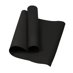 Premium 4mm Thick Anti - Slip EVA Yoga Mat for Exercise, Yoga, Pilates, and Gymnastics Fitness (Black)