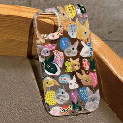 Custodia Bumper Trasparente Shockproof con Stampa di Gatti