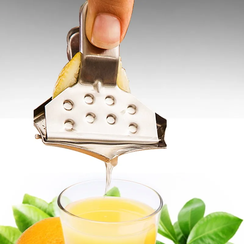 Stainless Steel Lemon Slice Squeezers Set Manual Juicer Orange Lime Citrus Handheld Lemon Wedge Clips lemon squeezer