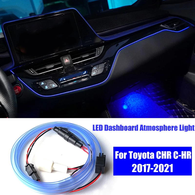 Car Interior LED Dashboard Central Control Atmosphere Light EL Wiring