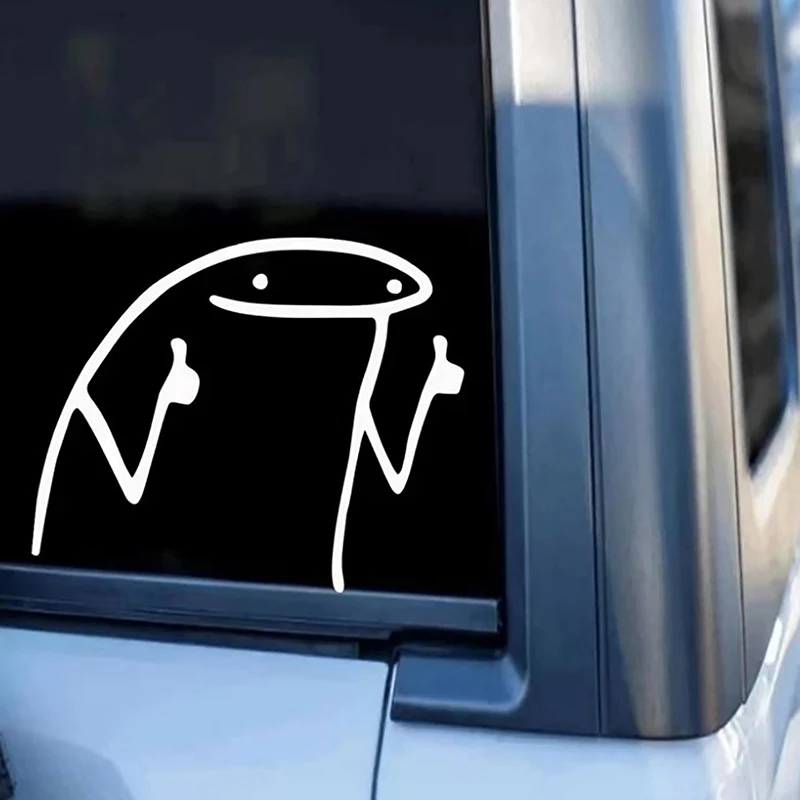

STICK MAN THUMBS UP」MEME SERIES CAR DECAL AUTOMOTIVE DIE-CUT VINYL STICKER