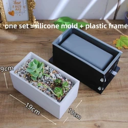 Versatile Round Silicone Mold for Crafting and Home Decor (Rectangle)