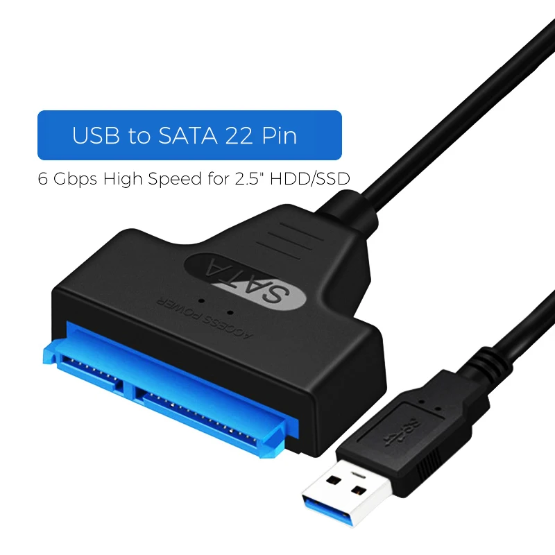 Adaptateur USB 3.0 (3.2 Gen 1) / Sata III, 6.0 Gbit/s