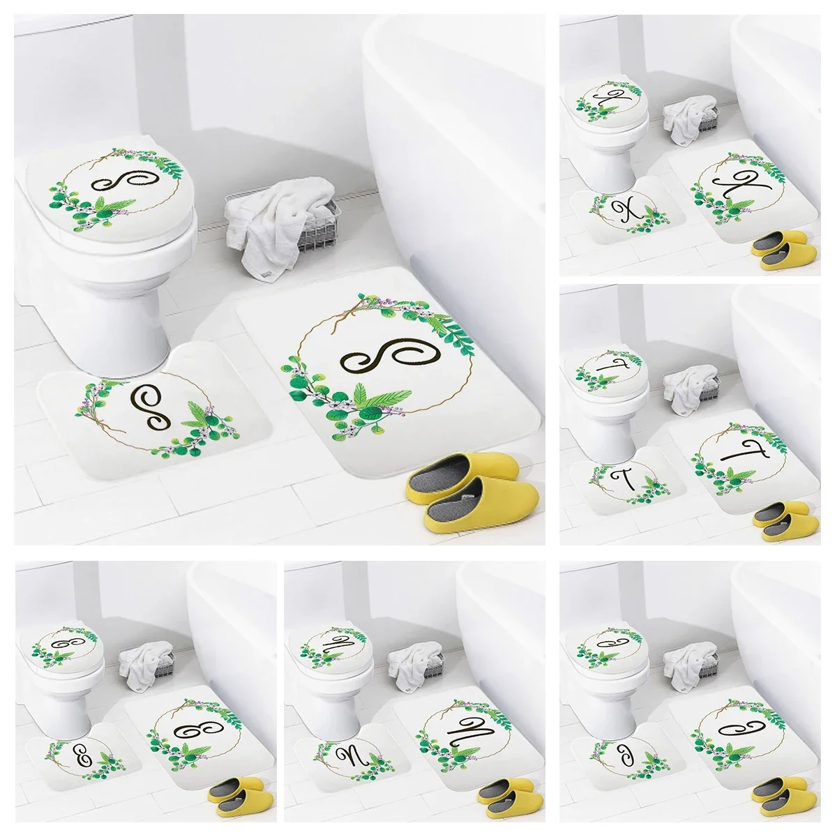 

3 шт., Противоскользящие коврики для ванной