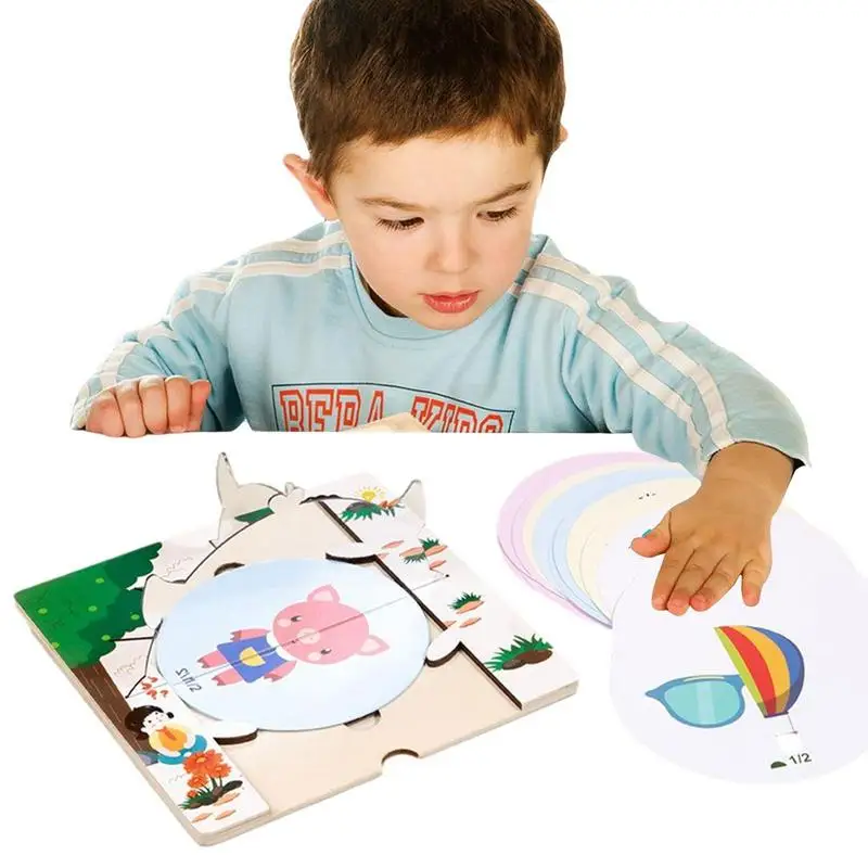 

Игра-пазл совпадающей формы, подходящие игрушки в виде аксиметрической формы, зеркальное изображение, Обучающие подходящие пазлы, подарок для детей