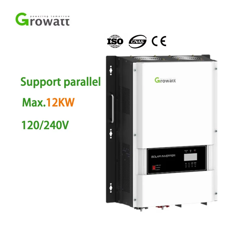 Growatt Split Phase 12Kw Off Grid Spf12Kt Dvm Inversor Dual 120V 240V 4Kva 5Kw 6Kw 8Kw 10Kw Pv 12 Kva Inverter Pannello Solare