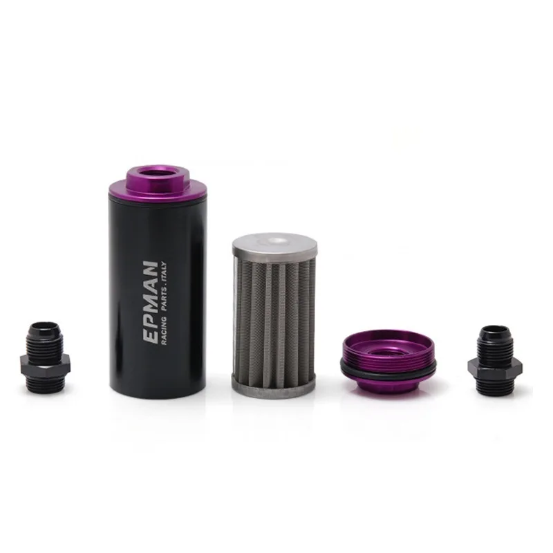AN8 Hi-Flow Motorsport/Rally/Racing Alloy Fuel Filter EP-OF08 fuel filter With Steel filter EPMAN Racing