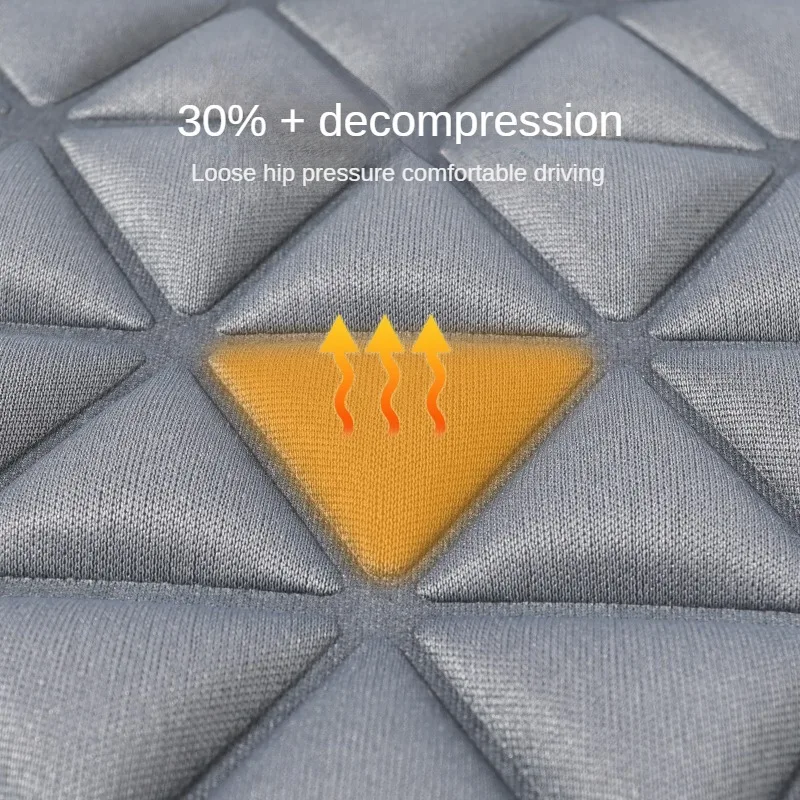 3D Triangle Massage Car Seat Cover Reduce hip and back pain Breathable fabric Suitable for most car models Car/Home/Office