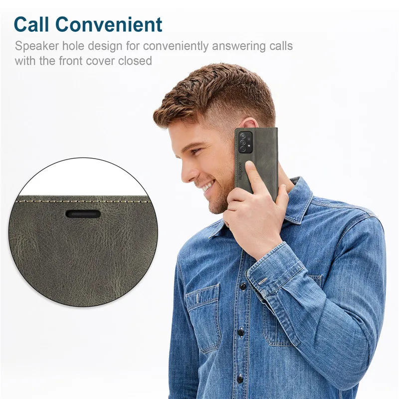 Magnetic Flip Leather Wallet Phone Case with Card Holder
