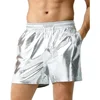 Men Bikini Swimwear Wet Look Solid Color Trunks Sports Soft Bodybuilding Shorts Beach Fitness GYM Short Lounge Breathable Pants 2