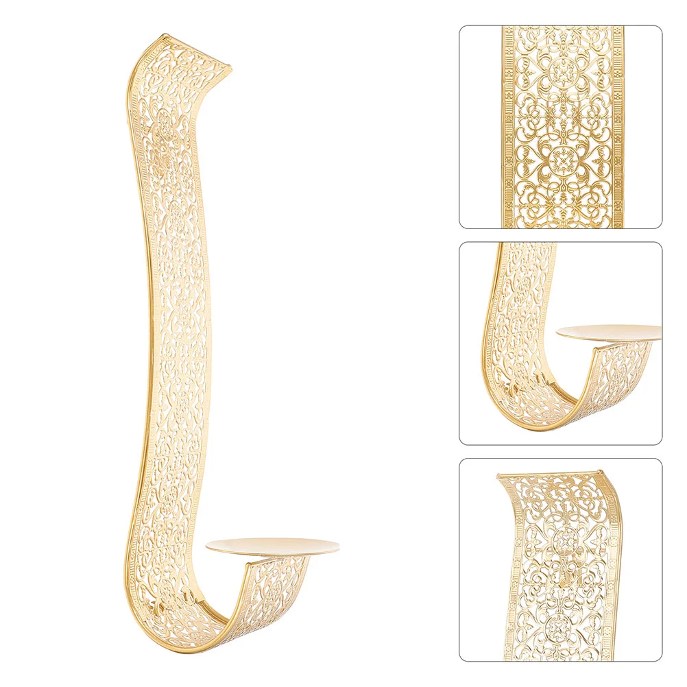 벽걸이형 거치대 홀더, 골드 촛대 다리미, 벽걸이 베이스, 2 개