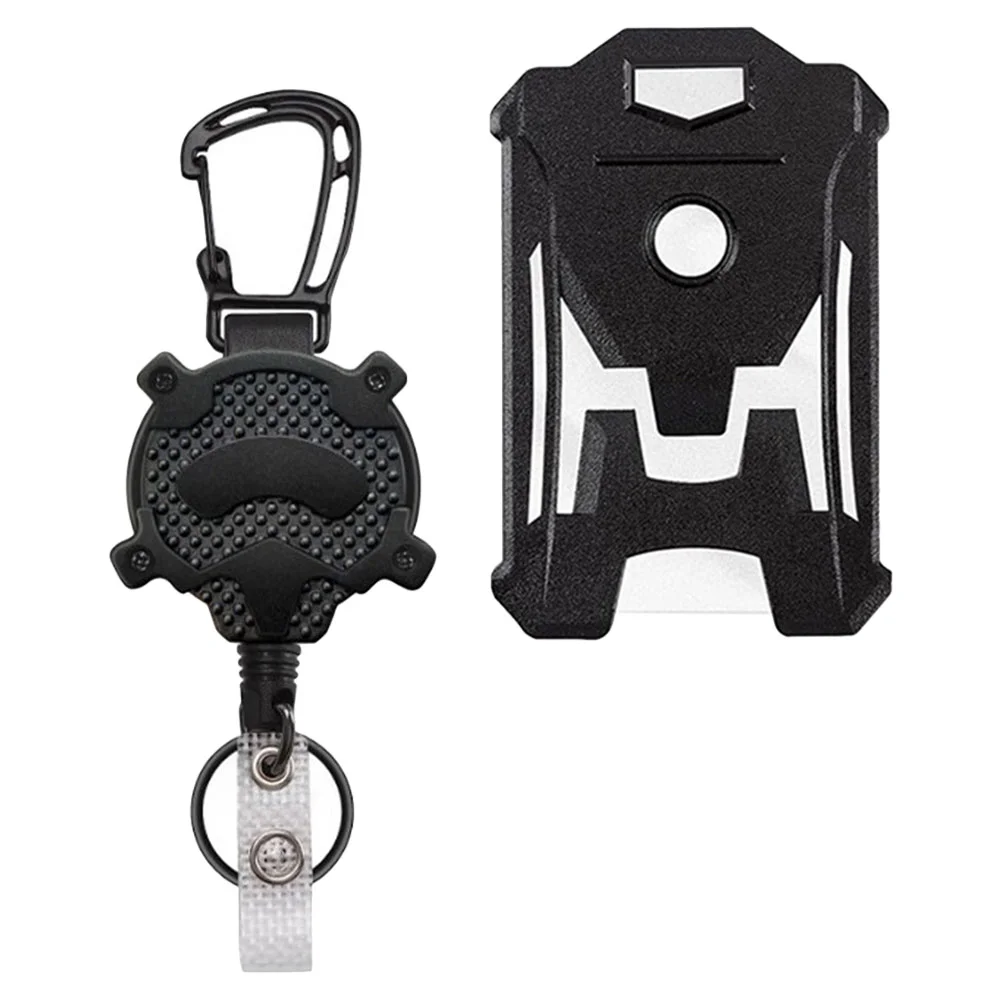 

Retractable Badge Holder Vertical Card Sleeve School Name Protective Case Version